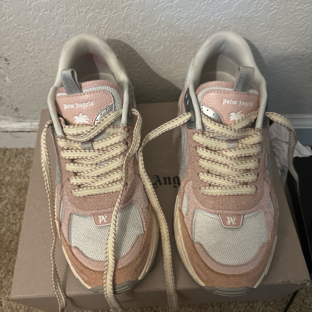 Palm Angels Women's Sneakers - Pink and Cream